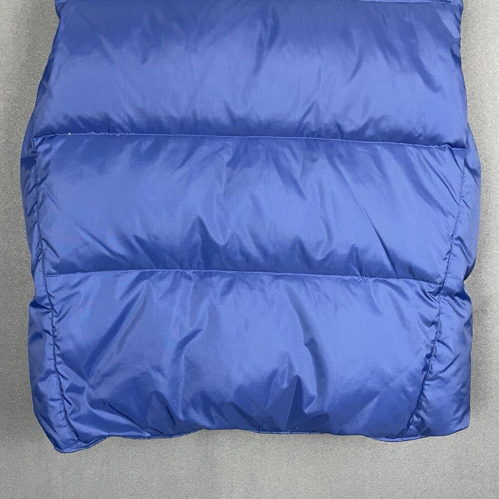 Gap Vest Men Small Blue Down Filled Puffer Zip Out Hood Pockets Gorpcore - Picture 9 of 16
